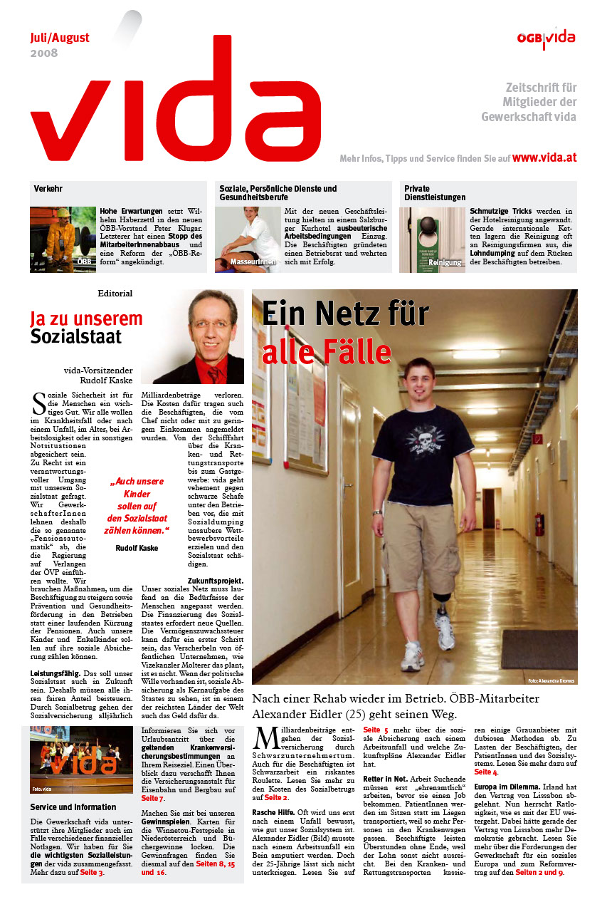 vida Magazin 4/2008 - Soziale Sicherheit