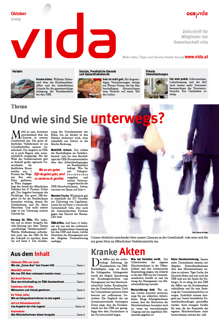 vida Magazin 5/2009 - Mobilität sichern