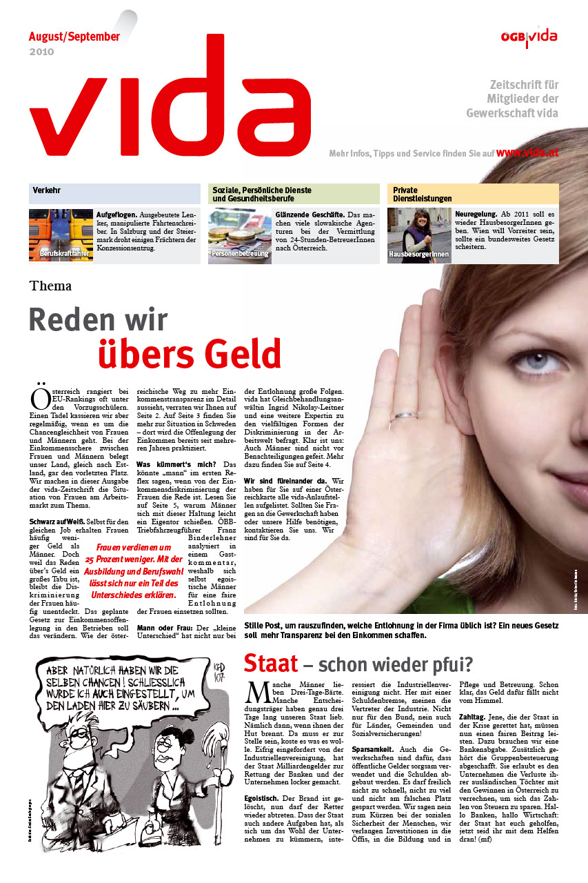 vida Magazin 5/2010 - Chancengleichheit am Arbeitsmarkt