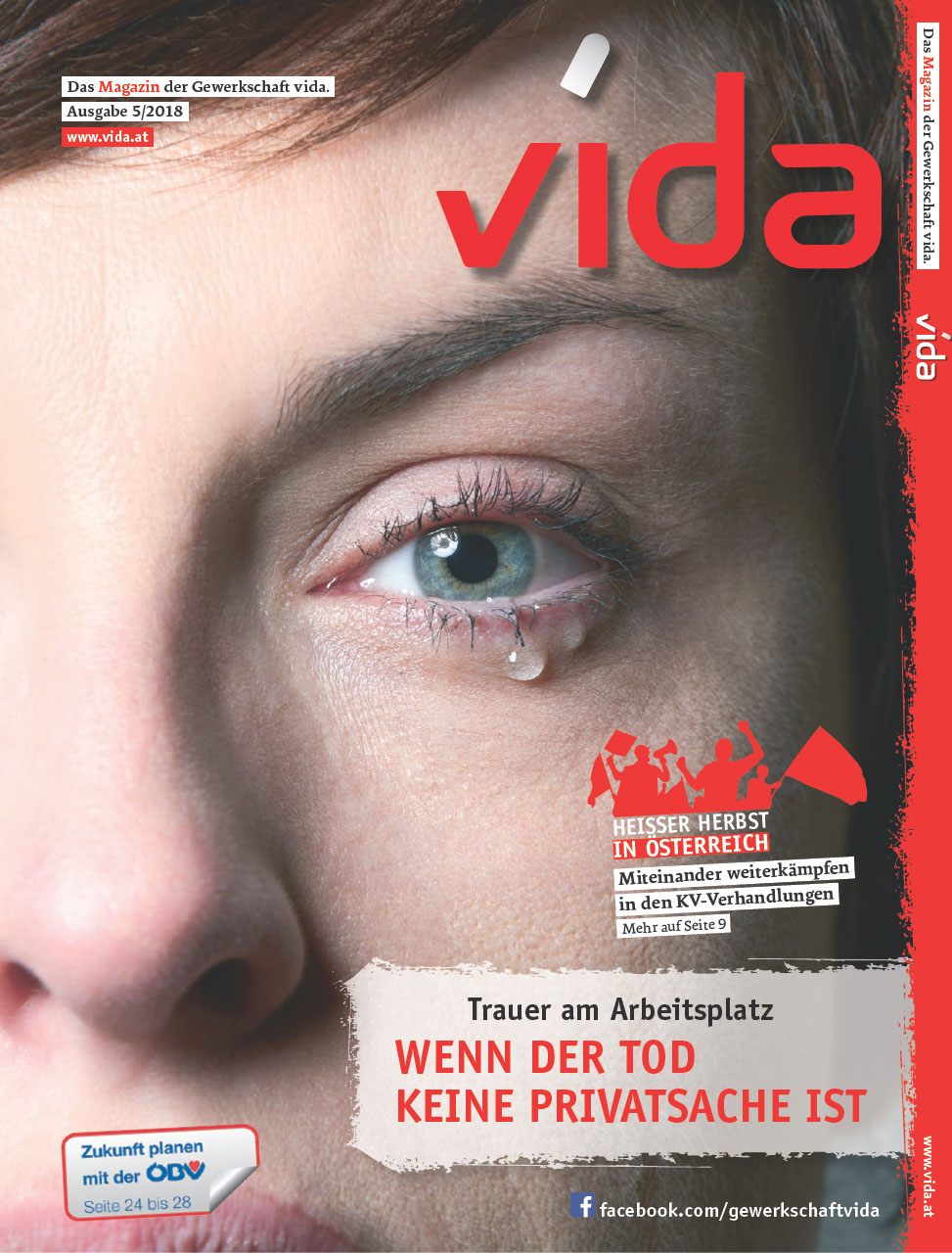 vida Magazin 5/2018 - Tod und Trauer am Arbeitsplatz. 