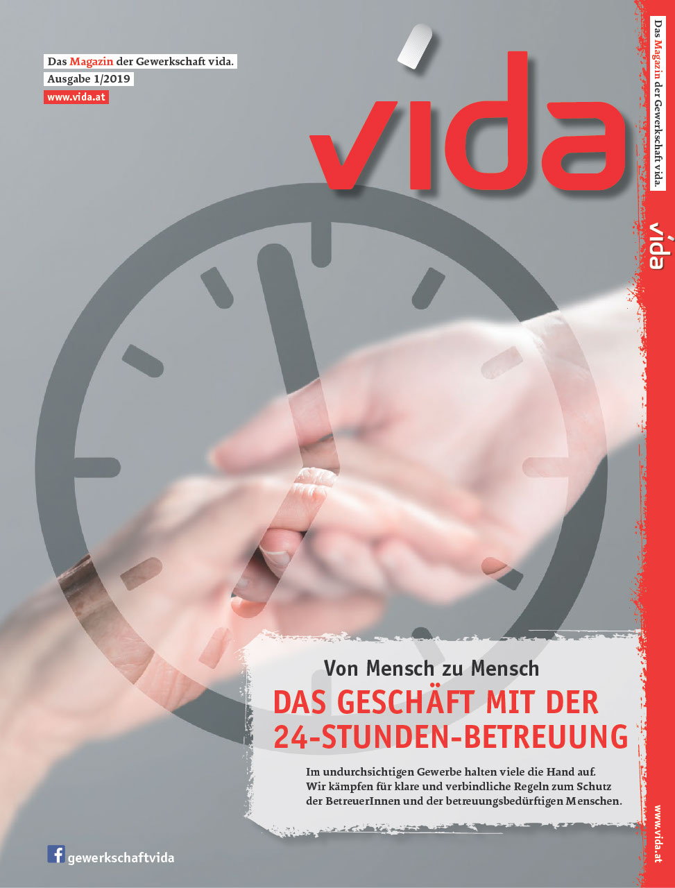 vida Magazin 1/2020 - Das undurchsichtige Geschäft mit der 24-Stunden-Betreuung.