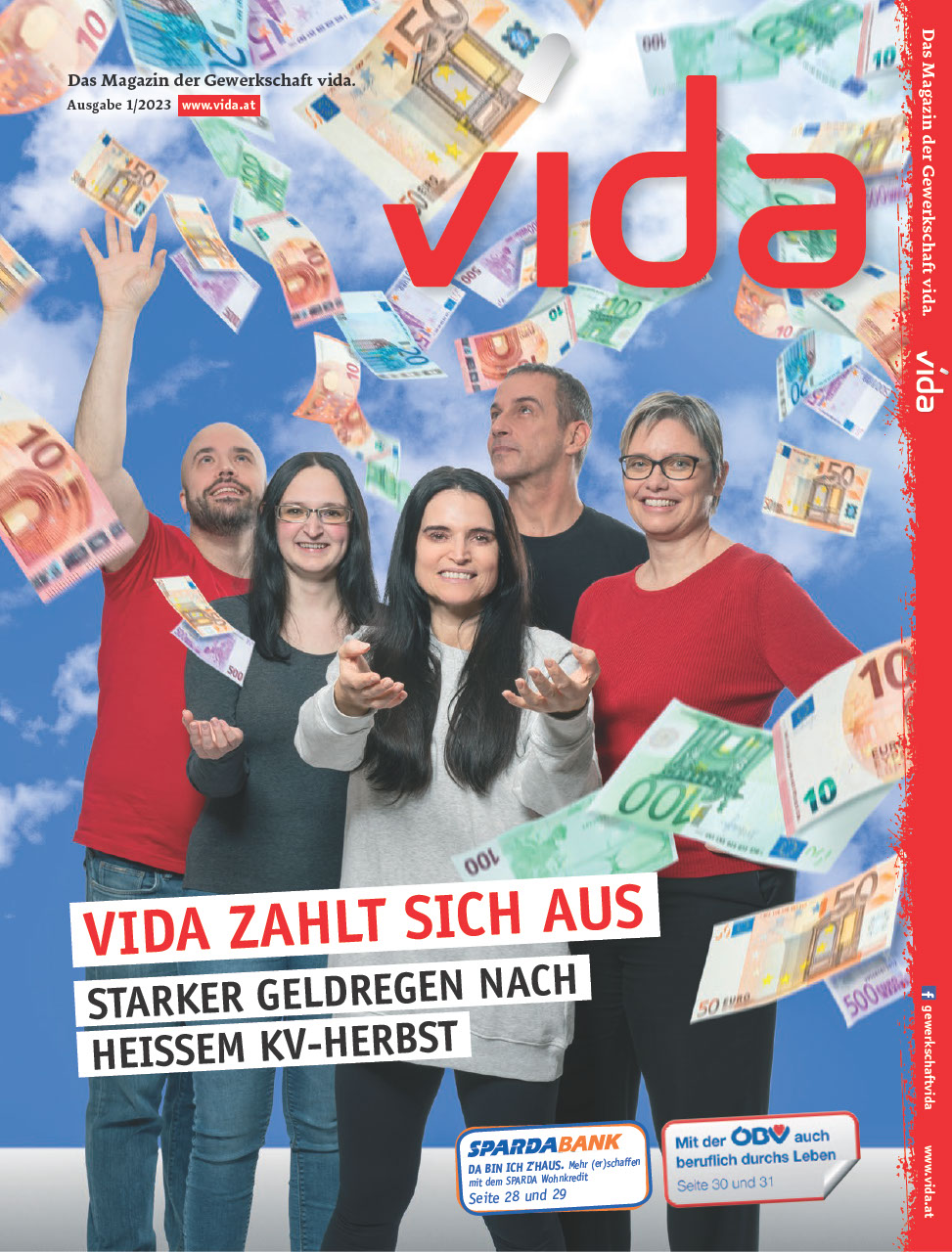 vida Magazin 1/2023 - Starker Geldregen nach heißem KV-Herbst 