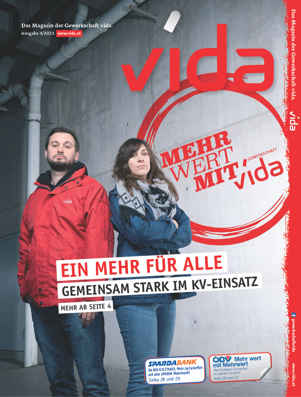 vida Magazin 4/2023 - Wir kämpfen für ein MEHR FÜR ALLE!